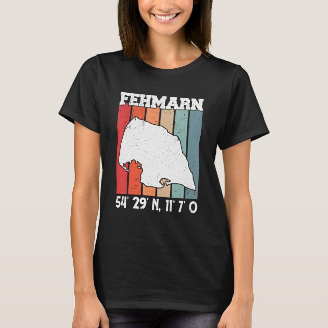 Camiseta Fehmarn Coordena Praia Mar Báltico Fehmarn (Frente)