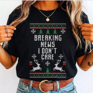 Camiseta Feias Notícias de última hora não me importo, Aman