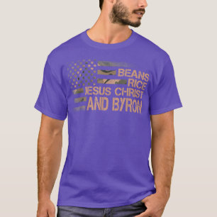 Camiseta Feijão, Cristo de Jesus, e Byron Camouflage Ameri
