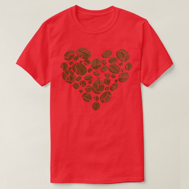 Camiseta Feijão de café com espuma Cozinhar comida (Frente do Design)