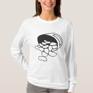 Camiseta Feijão Derramado Contorno Preto e Branco