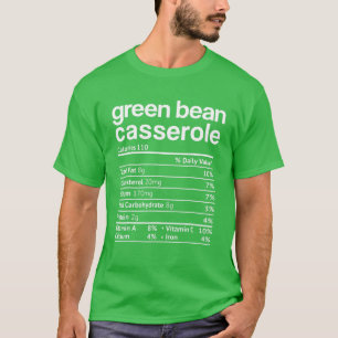 Camiseta Feijão Verde Nutrição Fala Obrigados Engraçado
