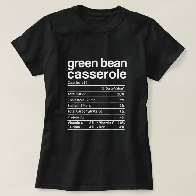 Camiseta Feijão Verde Nutrição Fala Obrigados Engraçados (Frente do Design)