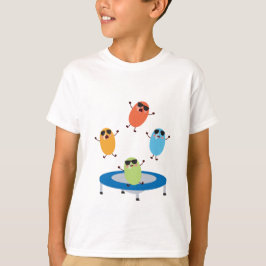 Camiseta Feijões Doces Bonitos Vestindo Óculos de sol