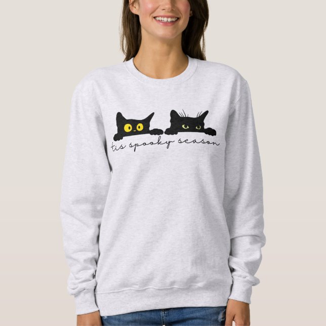 Camiseta Feira de Gatos Spooky, Gatos de Halloween (Frente)