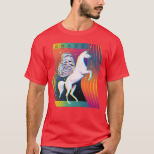 Camiseta Feira de Sonhos do Unicorn Kidcore Glitchy Vaporwa