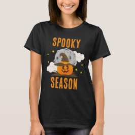 Camiseta Feira de Spooky, Cute Orange Pumpkin Halloween
