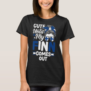 Camiseta Feira Finlandesa De Bandeira Até A Minha Finn Sair