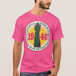 Camiseta Feira Mundial da Califórnia em 1940, tesouro de Sã