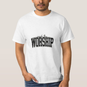 Camiseta Feita ao culto de Deus cristão