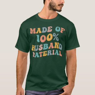 Camiseta Feita De 100 Materiais Marido Com Solteiro Engraça