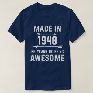 Camiseta Feita em 1940, 80 anos de mulheres admiráveis