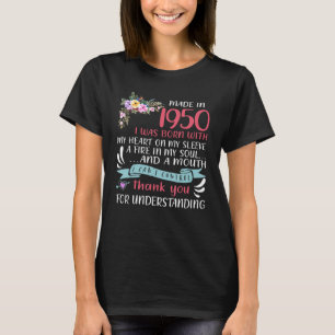 Camiseta Feita Em 1950 Eu Estava Nascer Com Meu Coração Na 