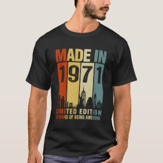 Camiseta Feita Em 1971 52 Anos De Esforço