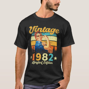 Camiseta Feita Em 1982 Com aniversário de 40 anos 40 Anos