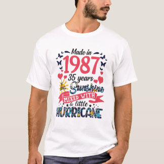 Camiseta Feita Em 1987, 35 Anos De Nascimento À Luz Do Sol