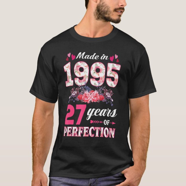 Camiseta Feita Em 1995 Com 27 Anos De Idade (Frente)