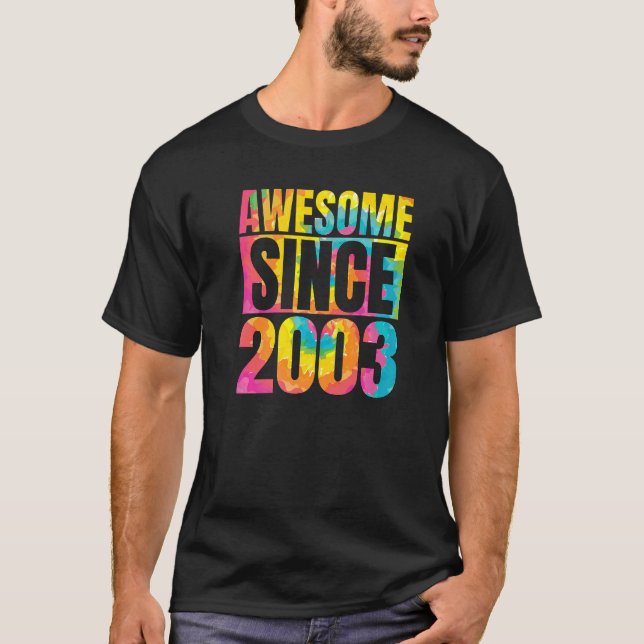 Camiseta Feita Em 2003 20 Anos De Estar Incrível 20 Anivers (Frente)