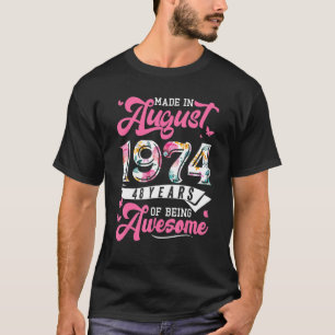 Camiseta Feita Em Agosto De 1974 Com 48 Anos De Idade