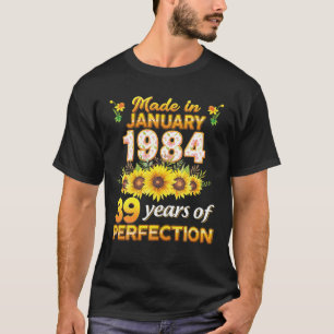 Camiseta Feita Em Janeiro De 1984 39 Anos De Perfeição 39º 