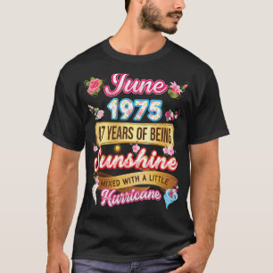 Camiseta Feita Em Junho De 1975, Garota De 47 Anos De Idade