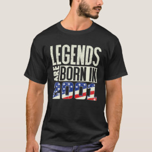 Camiseta Feita Em Nascer De Legendas Em 2001 Vintage Com 19