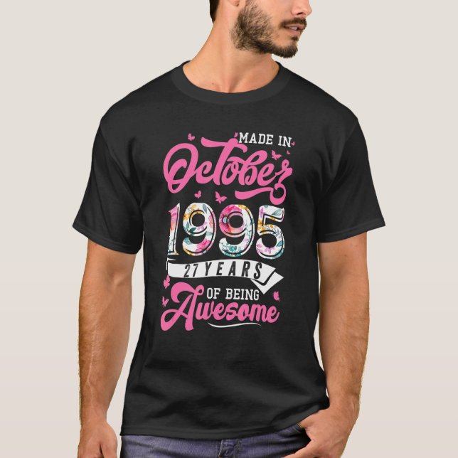 Camiseta Feita Em Outubro De 1995 Com 27 Anos De Idade, 199 (Frente)