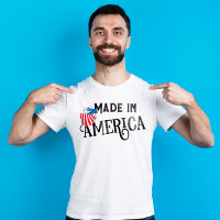 Feita na américa - águia branca e azul