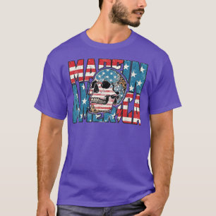 Camiseta Feita na América com leopardo patriótica 4 de julh