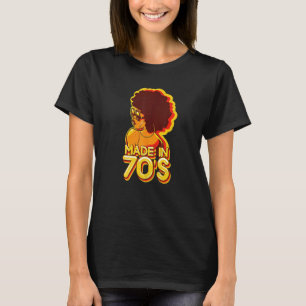 Camiseta Feita na década de 70, Mulheres, 1970, Dia dos Ano