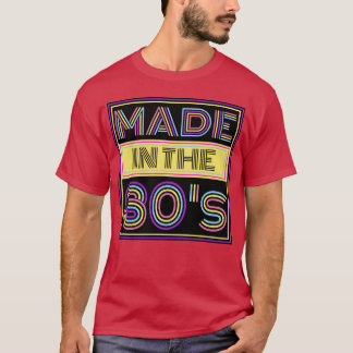 Camiseta FEITA NA MENINA dos anos 80