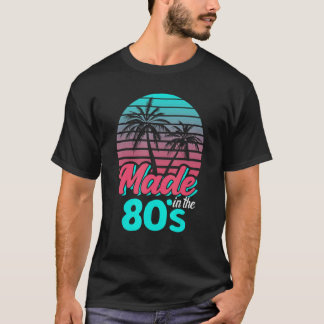 Camiseta Feita Nos Anos 80 Vaporwave Sunset Party Costu
