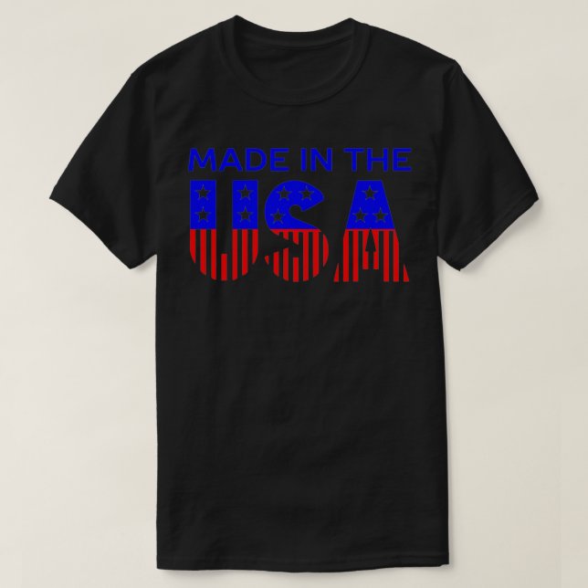Camiseta Feita nos EUA (Frente do Design)