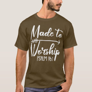 Camiseta Feita Para Culto De Salmo Bíblia Ch Religioso