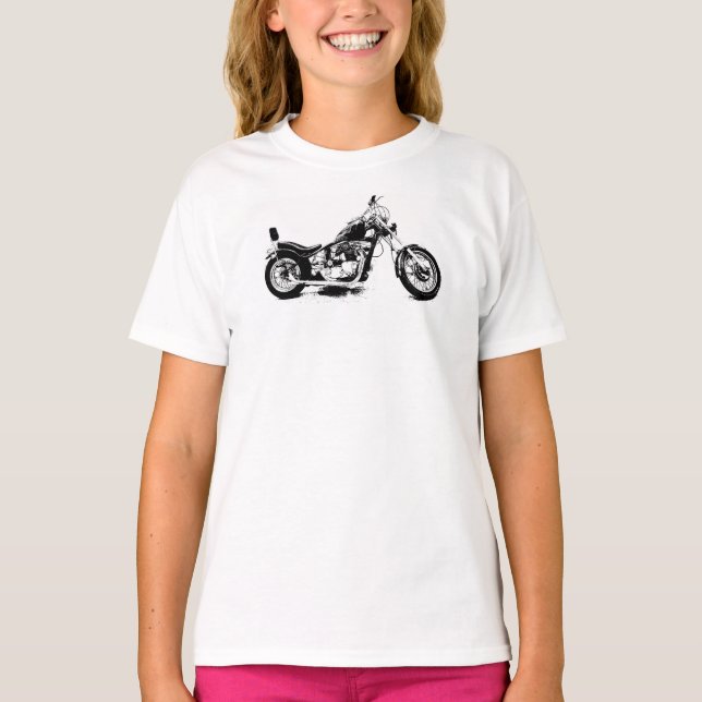 Camiseta feita sob encomenda da motocicleta (Frente)