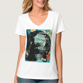 Camiseta Feitiçaria e Magia, Halloween Assustador