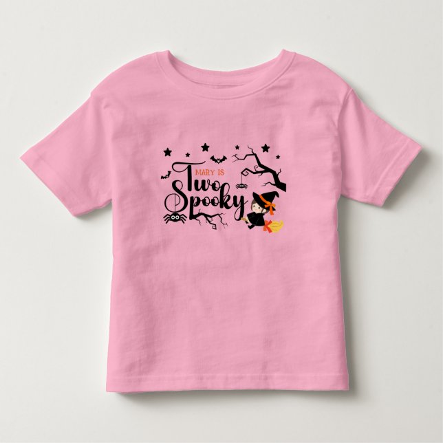 Camiseta Feiticeira Bonita Dois Malditos Halloween Rosa (Frente)