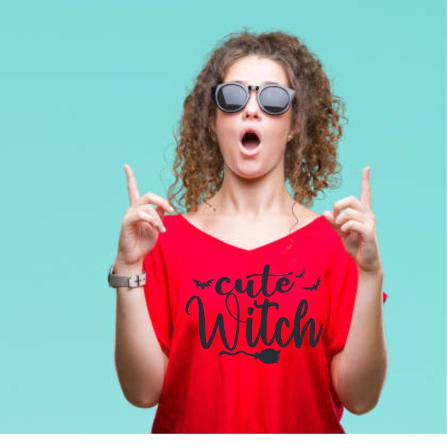 Camiseta Feiticeira Corajosa Mães Vermelhas no Halloween (Criador carregado)