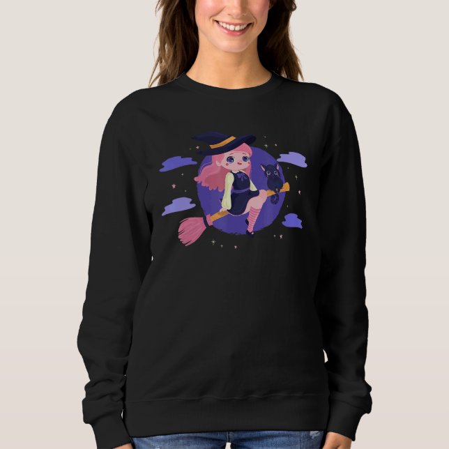 Camiseta Feiticeira Cuta das Halloween Oculta Mística Esoté (Frente)