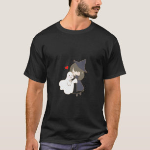 Camiseta Feiticeira de Anime e Amigos Fantasmas