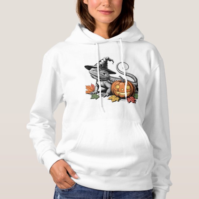 Camiseta Feiticeira de dragão e abóbora (Frente)