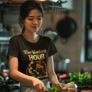 Camiseta Feiticeira de Estilo Retroativo Executando Spellag