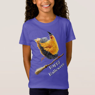 Camiseta Feiticeira de Frango na Broomstick