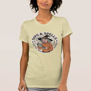 Camiseta Feiticeira de outono de Sips & Spells