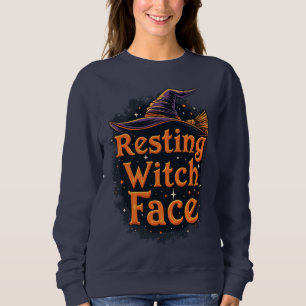 Camiseta Feiticeira Descansada Rosto Sarcástico Escuro Humo
