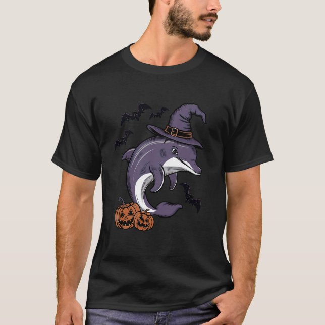 Camiseta Feiticeira do Dolphin Halloween Capuz Assustadora  (Frente)