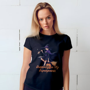 Camiseta Feiticeira Engraçada e Bonita é o Dia das Bruxas