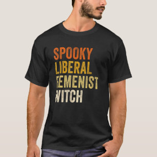 Camiseta Feiticeira Liberal Feminista Spooky Halloween