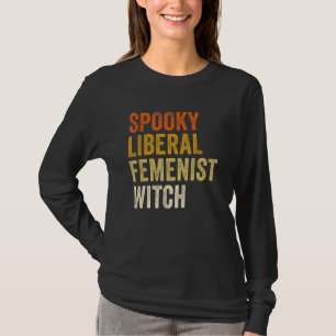 Camiseta Feiticeira Liberal Feminista Spooky Halloween