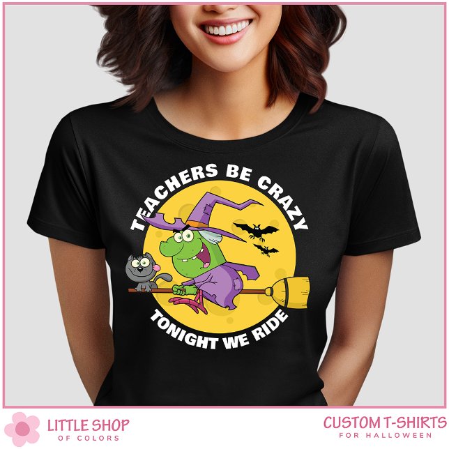Camiseta Feiticeira Spooky no Halloween do Professor Brooms (Criador carregado)